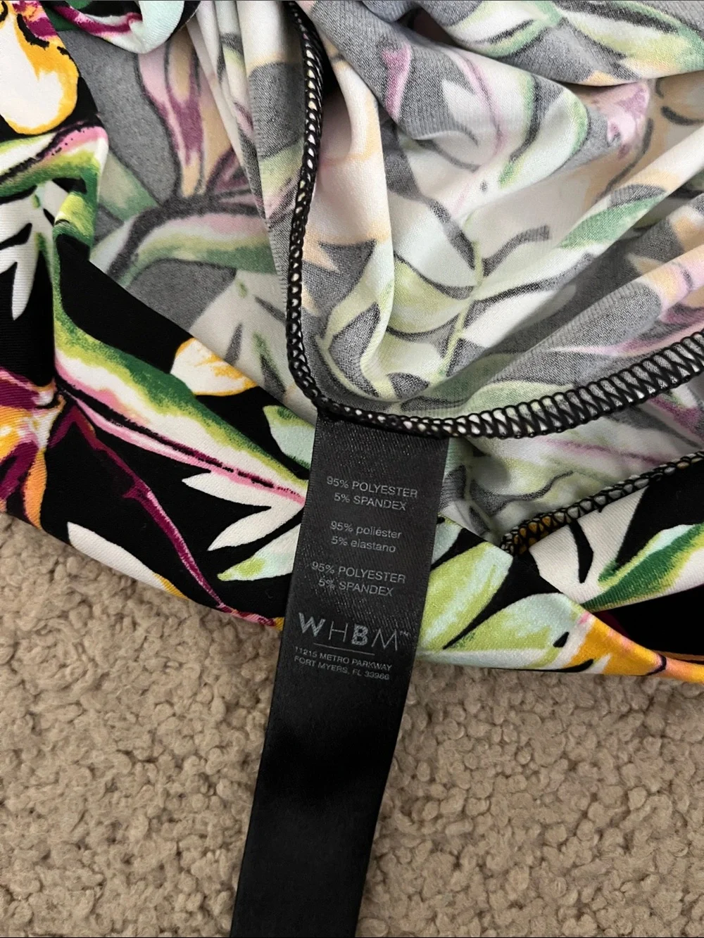 WHBM Tropical Cowl-Neck Camisole